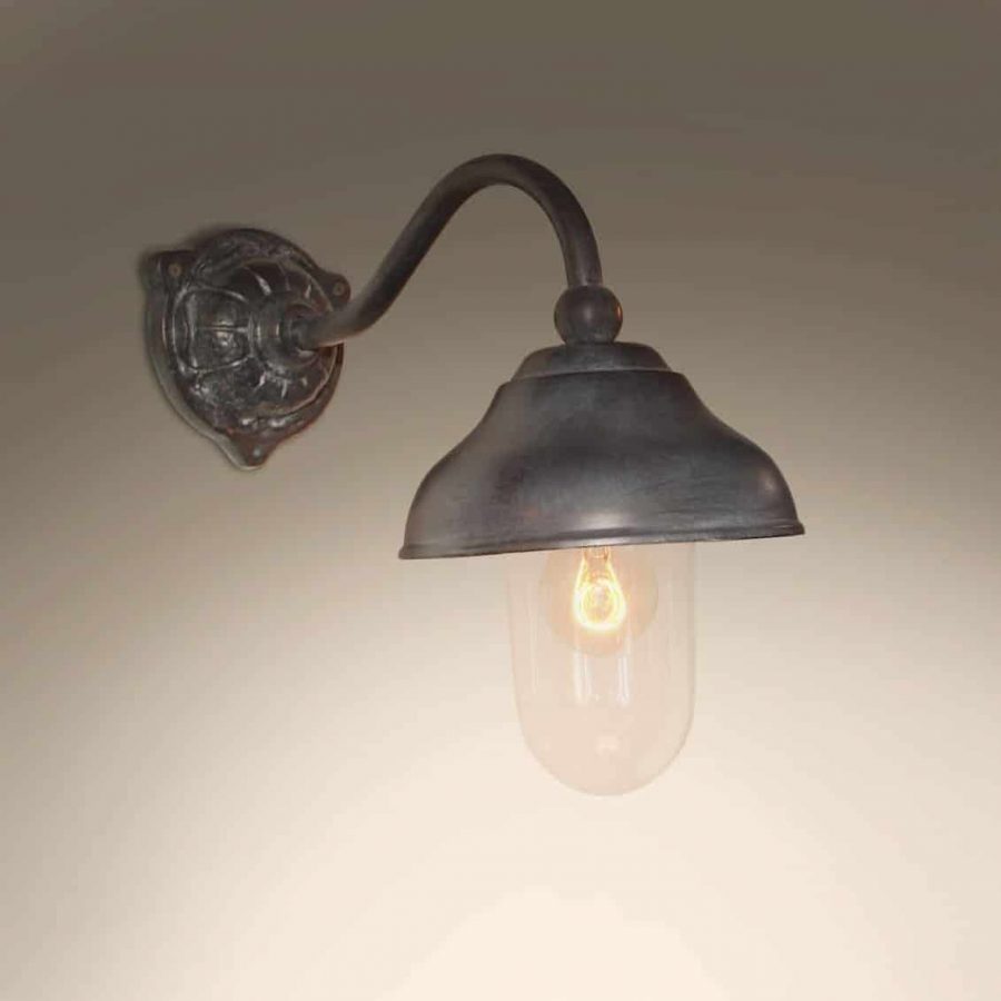 Frezoli Cosali Tierlantijn buitenlamp 718 wandlamp lood finish in webwinkel en showroom bij TuinExtra