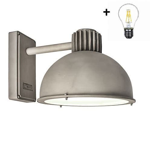 Gewaad draadloze laden Raz Frezoli buitenlamp 816 zink finish wandlamp industrieel