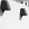 Royal Botania Beamy wall antique brass wandlamp antraciet BMYW220
