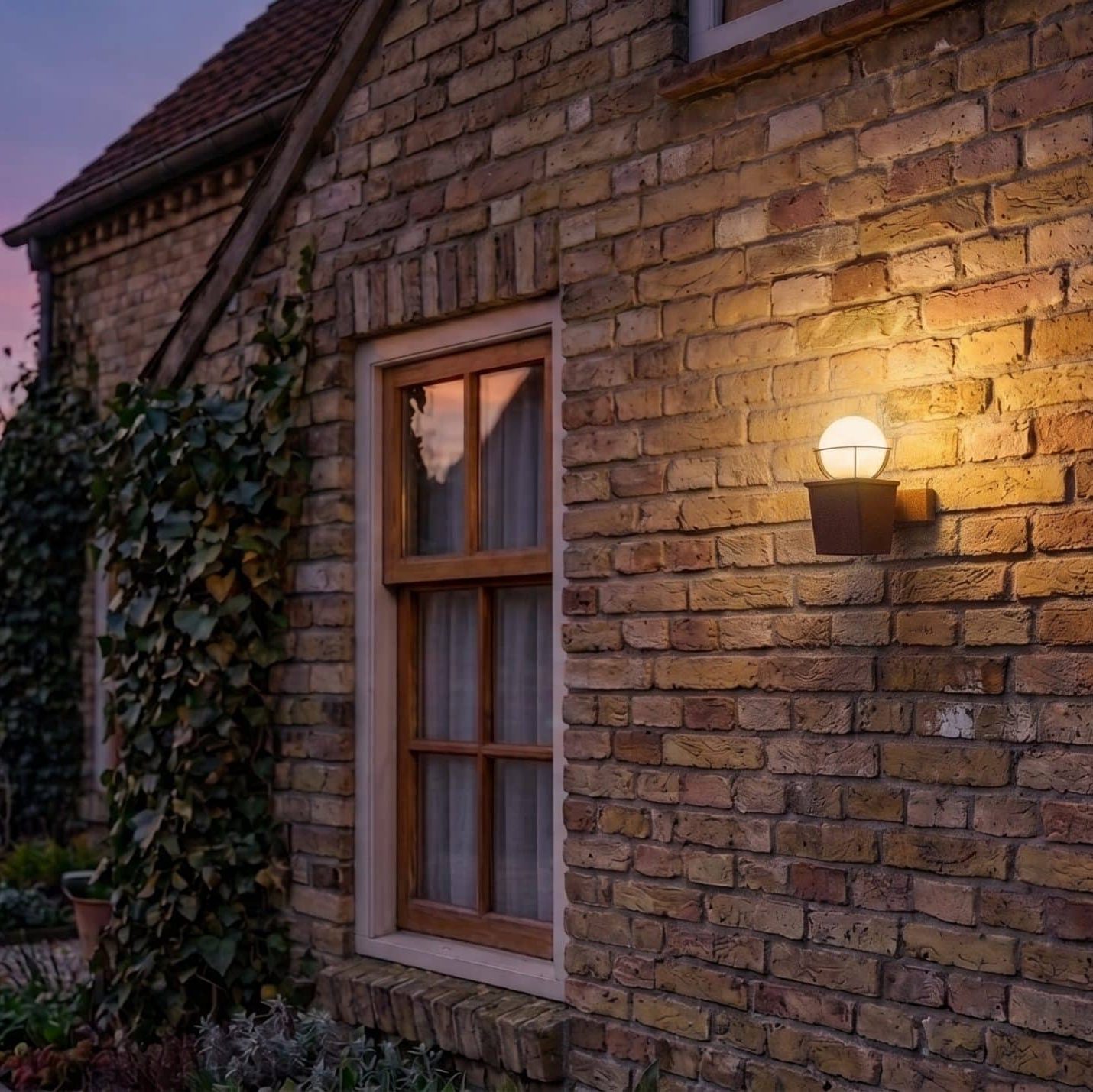 Buitenlamp Milano wand cortenstaal: exclusieve buitenverlichting