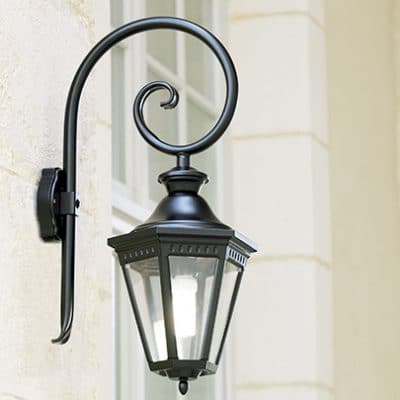 Wandlamp krul Victoria Roger Pradier VI1903 zwart buitenlamp tuinextra