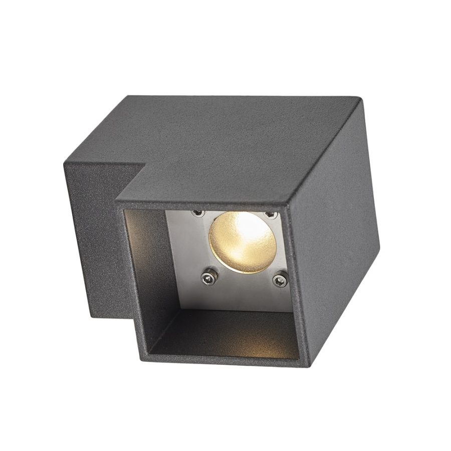 L wall buitenlamp wandlamp antraciet downlight led