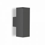 Wandlamp T LED 2 x 2 watt antraciet updown light