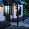 Royal Botania tesla wall wandlamp buitenlamp zwart