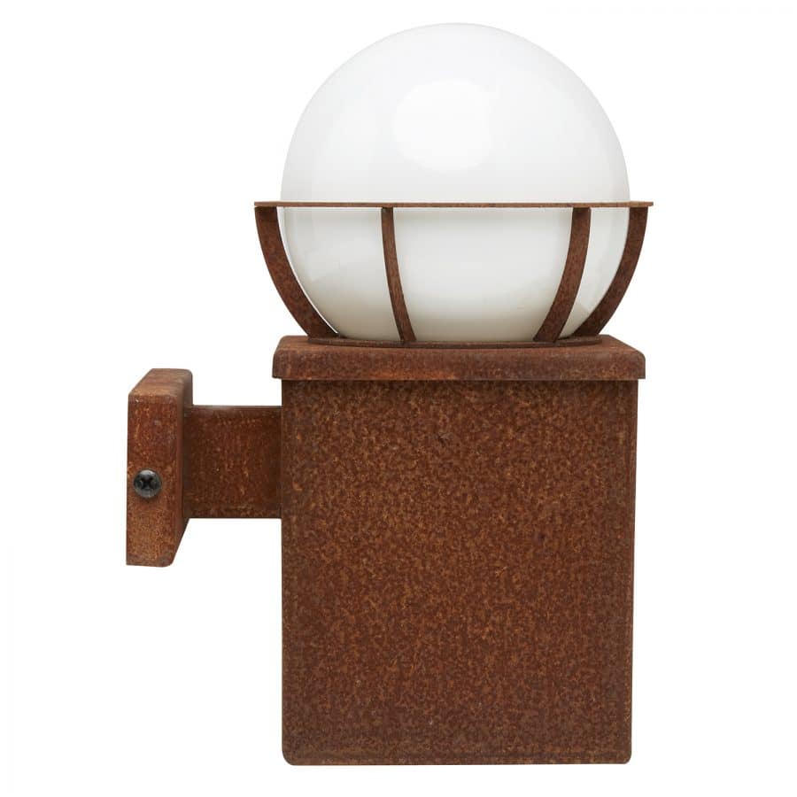 Buitenlamp Milano wand cortenstaal: exclusieve buitenverlichting