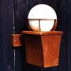 Buitenlamp Milano wand cortenstaal: exclusieve buitenverlichting