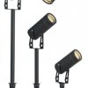 prikspot gu10 led antraciet tuinextra spot