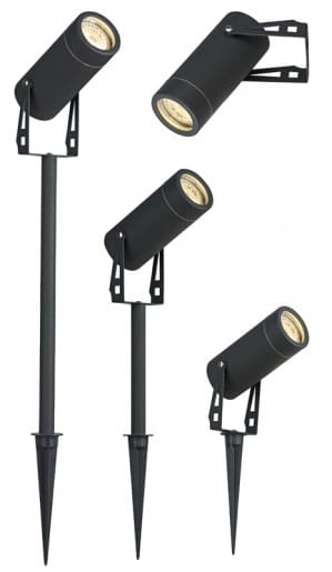 prikspot gu10 led antraciet tuinextra spot