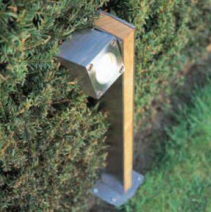 Royal Botania q-bic 30 cm teak rvs tuinverlichting