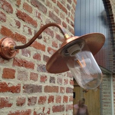 Koperen stallamp buitenlamp Breda TuinExtra