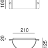 Buitenlamp I Decori Il Fanale 252.01.RR afmetingen TuinExtra Kaatsheuvel