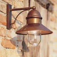 Il Fanale 244.05.ort il borgo wandlamp koper buitenlamp tuinextra buitenverlichting