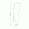 Buitenlamp Bent wall right wandlamp Dexter design