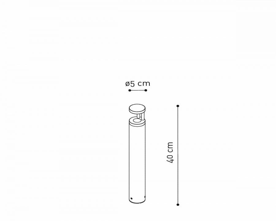 Torch B buitenlamp rvs dexter buitenverlichting 40 cm