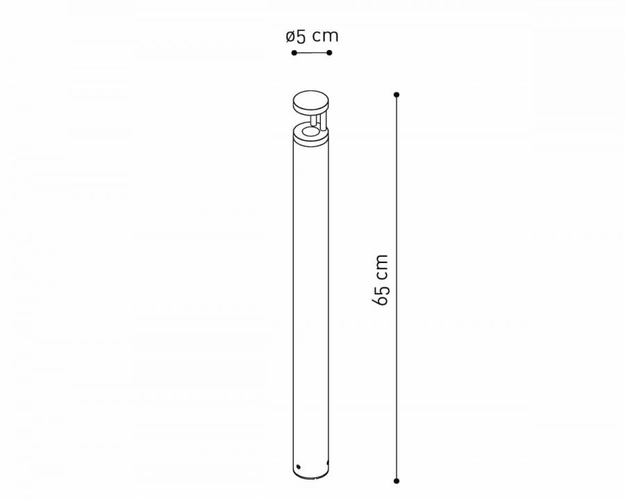 Torch B buitenlamp rvs dexter buitenverlichting 65 cm