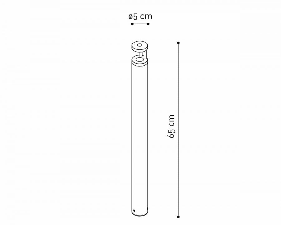 Torch C buitenlamp rvs dexter buitenverlichting 65 cm