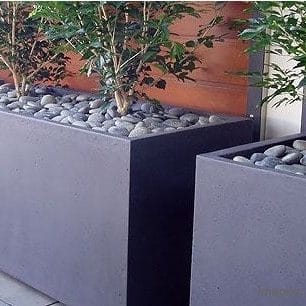 Bloembak aluminium antraciet tuinextra vierkant plantenbak