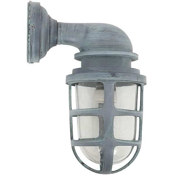 brooklyn buitenlamp antiek green brass messing verouderd oude buitenverlichting