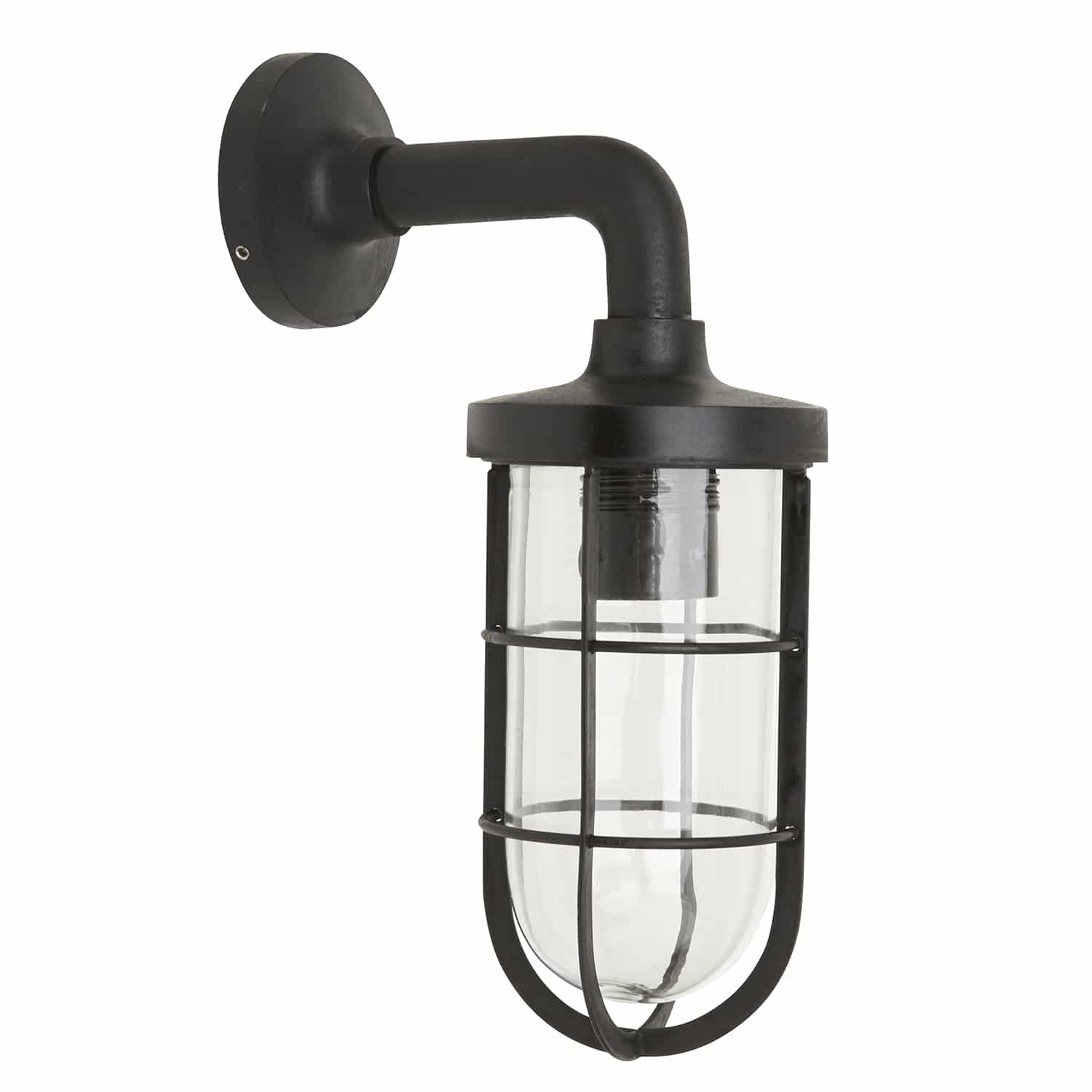 Uluru Ideaal passie Industriële buitenlamp Tristan black finish scheepslamp zwart