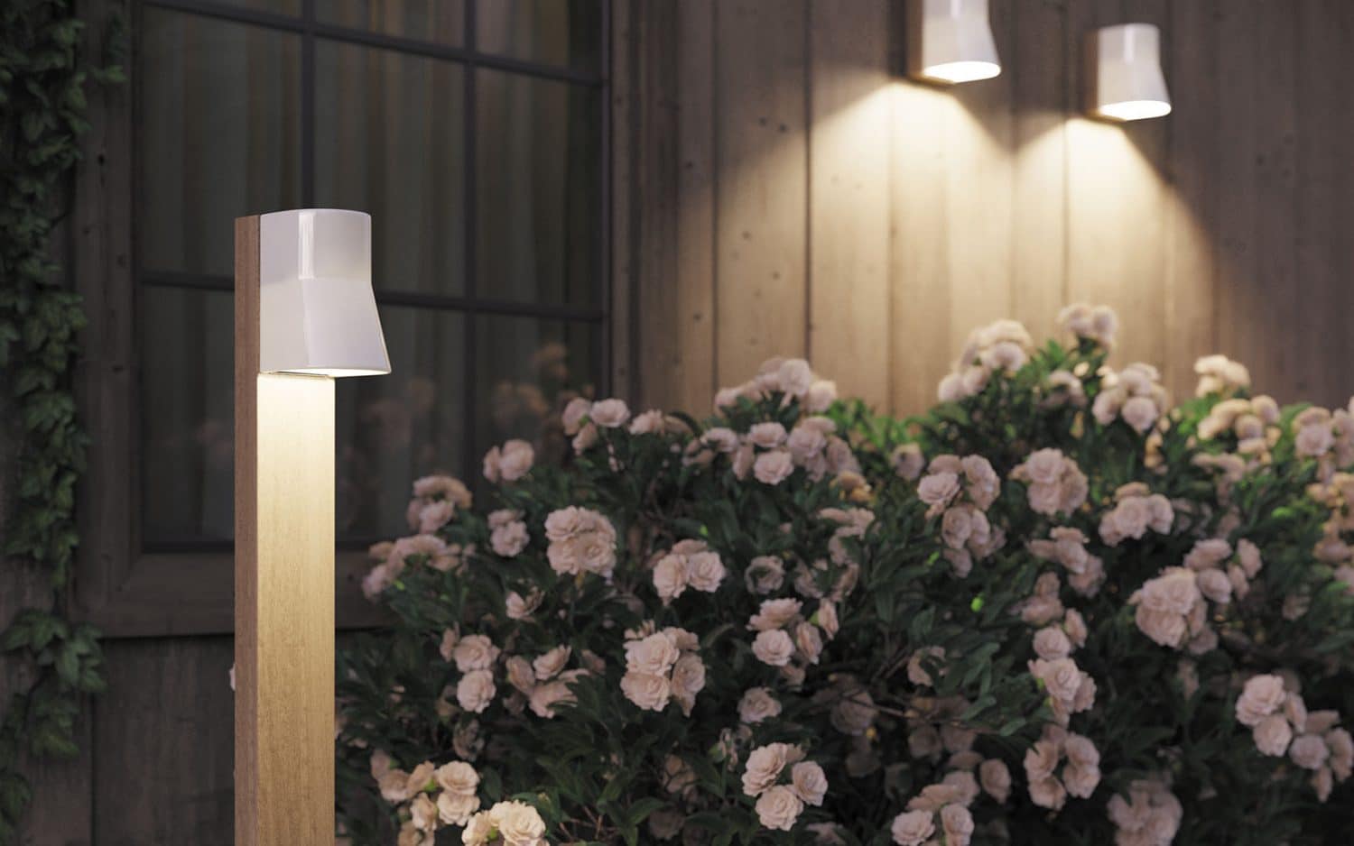 Beacon royal botania tuinverlichting buitenlamp teak wit