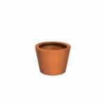 Bloembak plantenbak pot rond conisch roest cortenstaal tuinextra 80 cm adezz