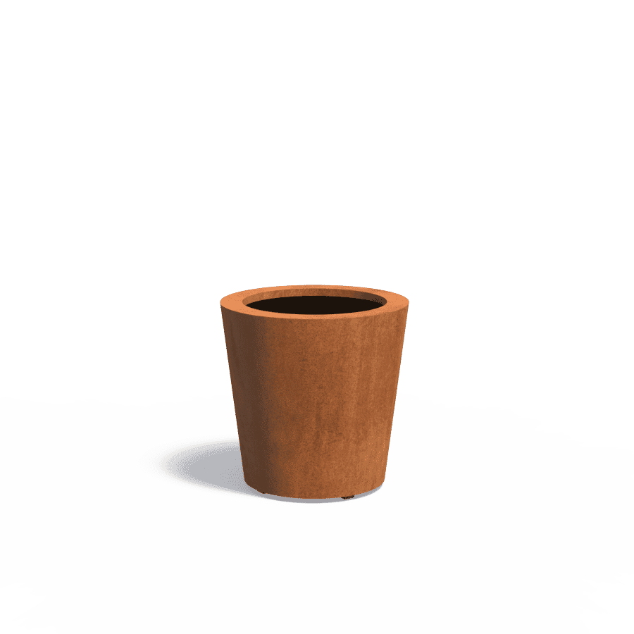 bloembak cortenstaal roestige plantenbak tuinextra rond 60 cm