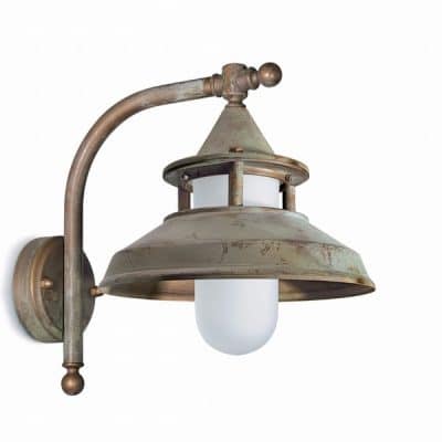 Buitenlamp messing 120 haaks verouderd aanbieding Tuinextra buitenverlichting