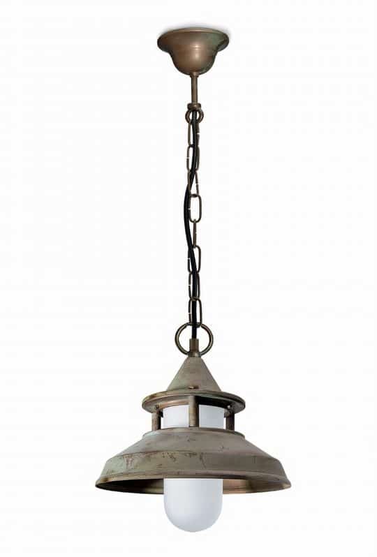 Kettinglamp maritiem messing 122 verouderd koper buitenlamp