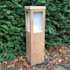 Buitenverlichting teakhout tuinextra laag hardhouten tuinverlichting