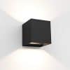 Duo wandlamp led buitenlamp verstelbaar zwart blok tuinextra