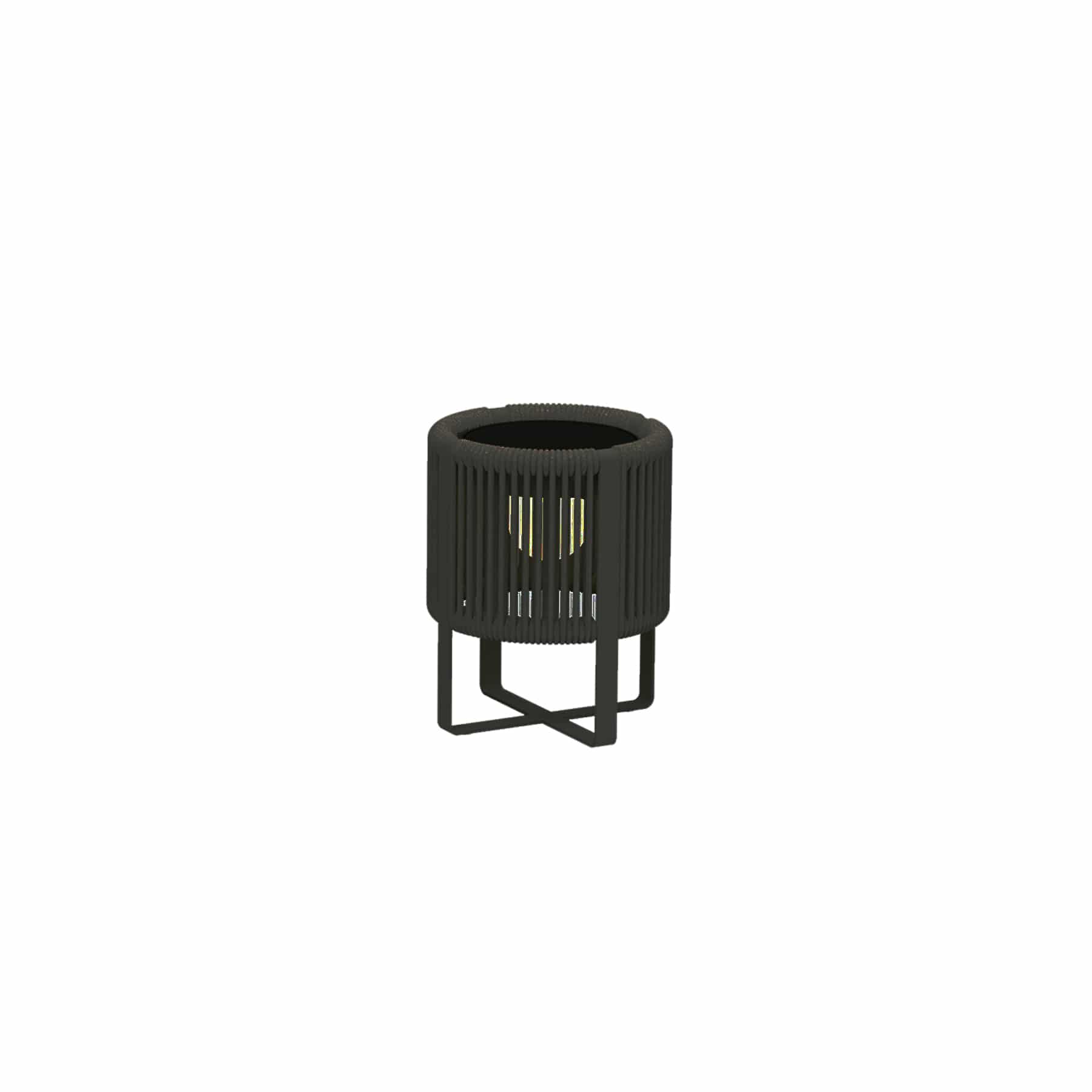 Ropy Royal Botania solar terraslamp verplaatsbaar antraciet 25 cm