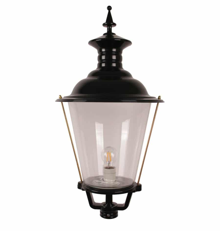 Kap rond buitenlamp 592 oud hollands donkergroen echt glas