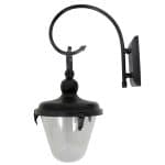 Buitenlamp Belle burned brown wandlamp krul tuinextra