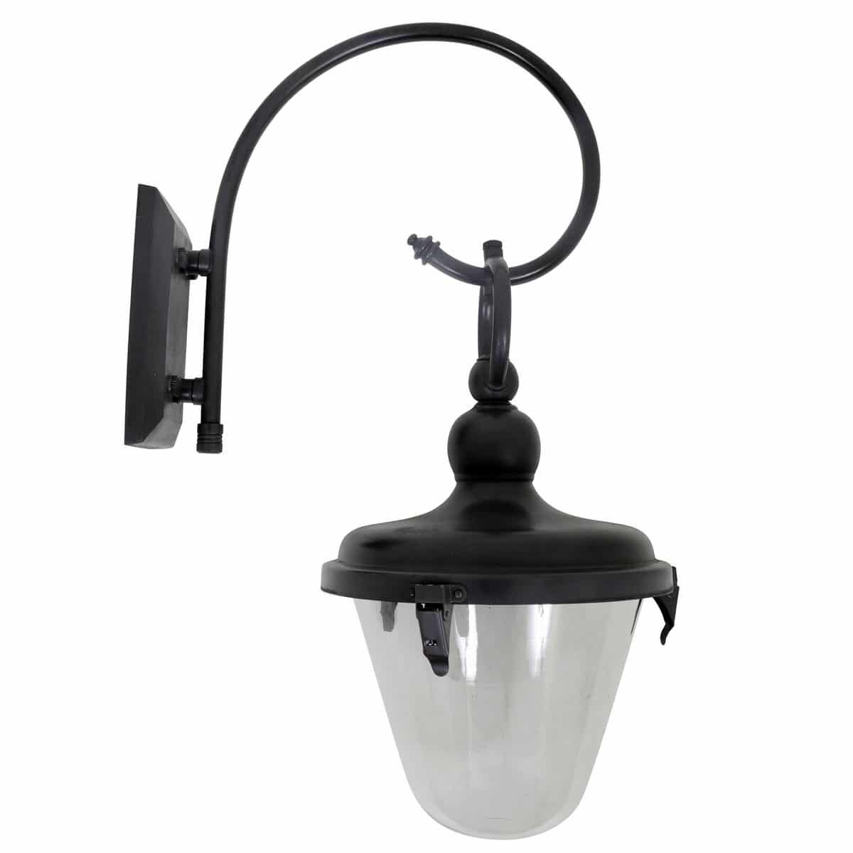 Buitenlamp Belle burned brown wandlamp krul tuinextra