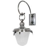 Buitenlamp Belle burned brown wandlamp krul tuinextra