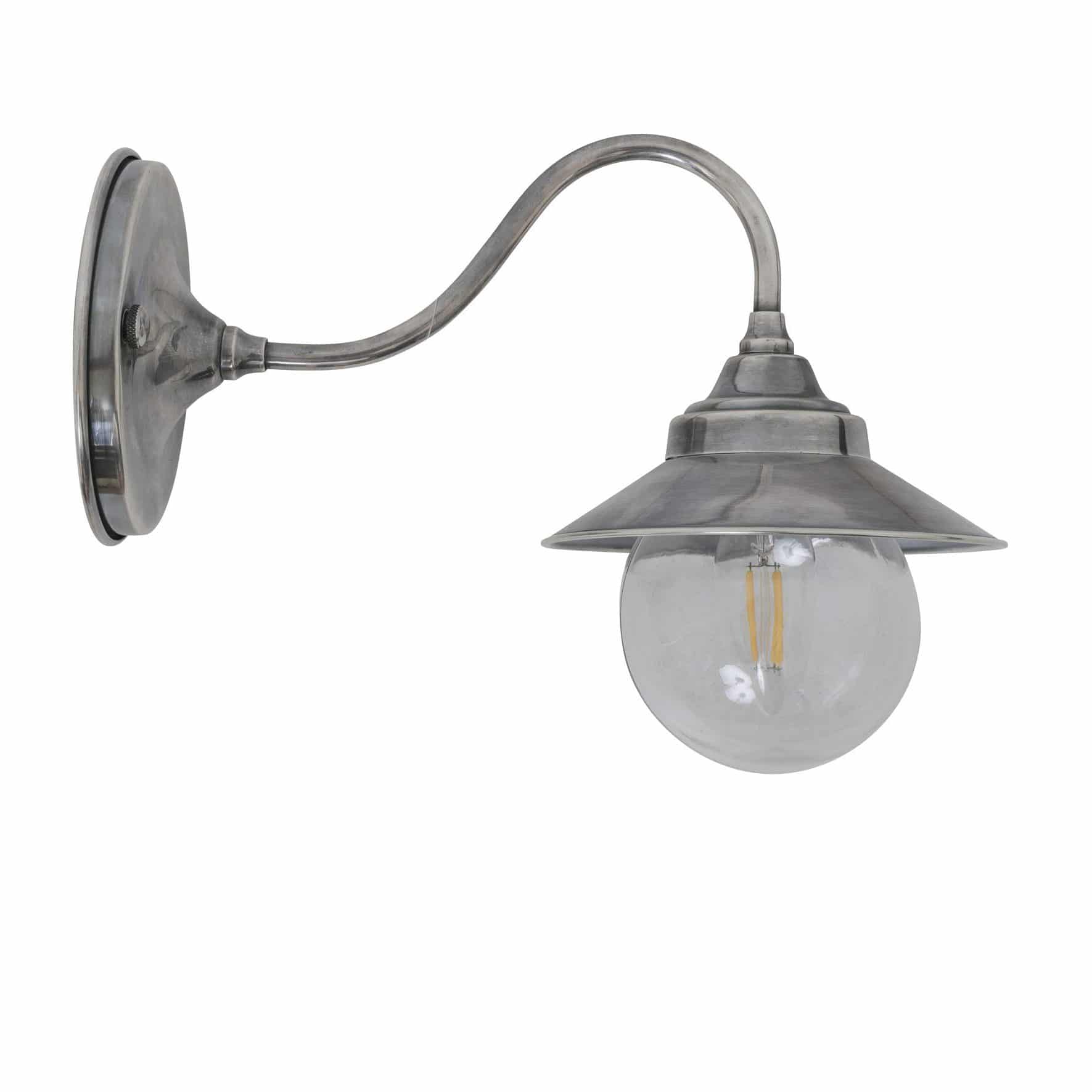 Cupid wandlamp buitenlamp zilver finish tuinextra