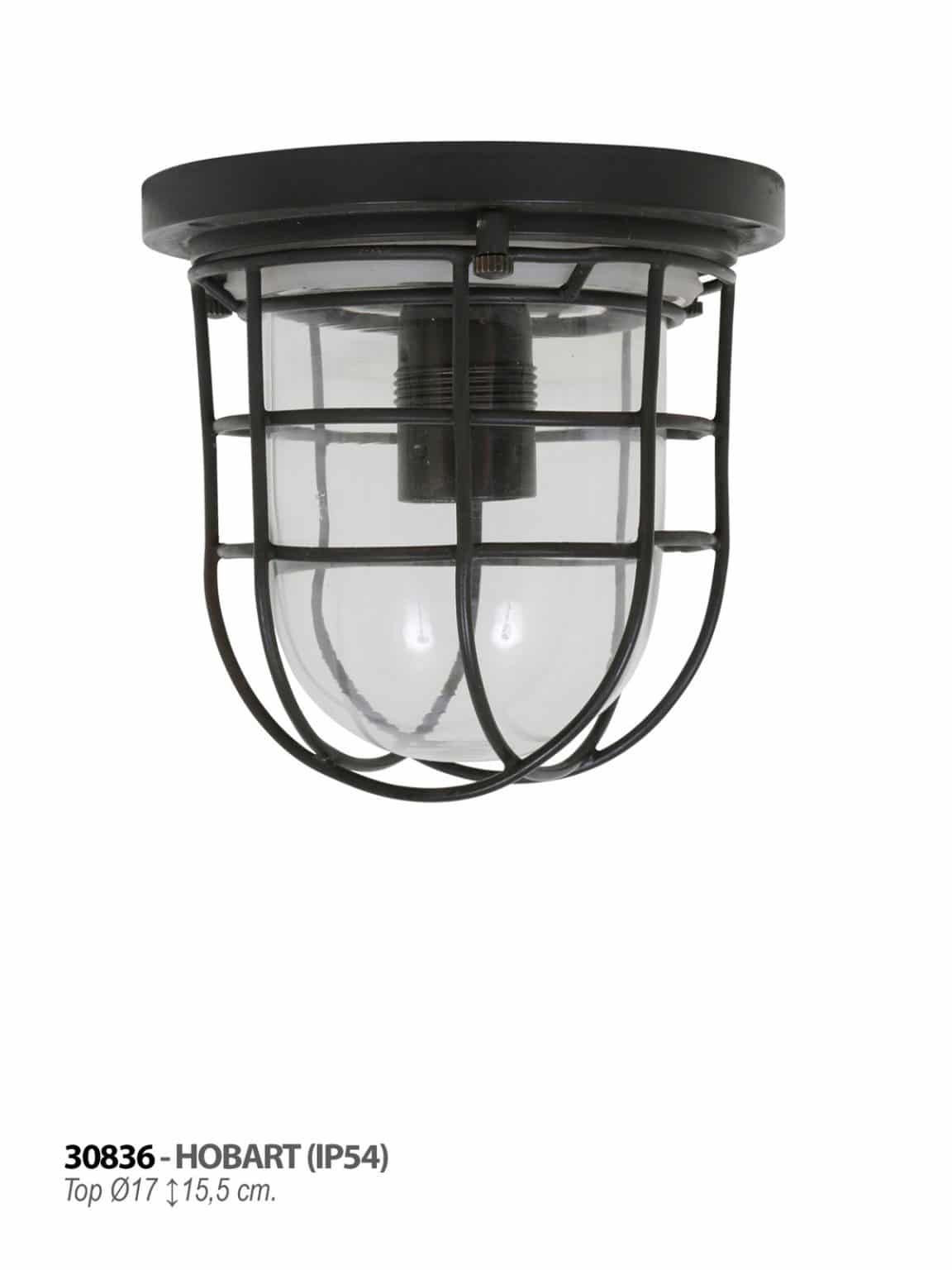 Hob plafondlamp zwart E27 tuinextra