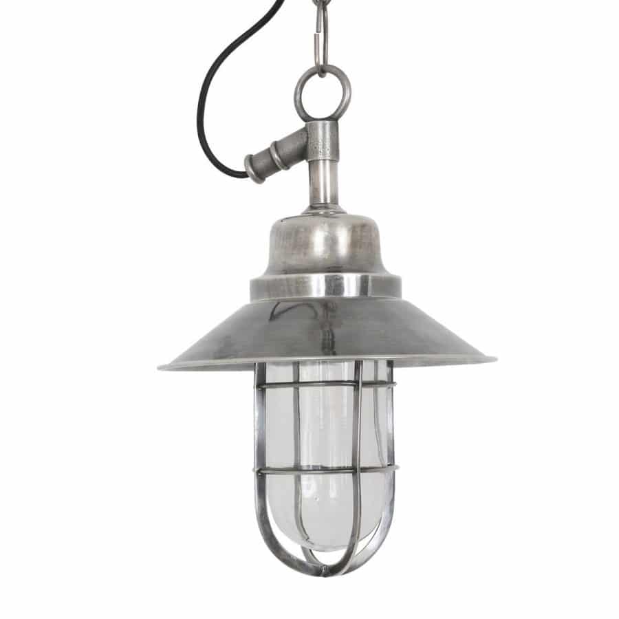 Tura plafondlamp zilver buitenlamp aan ketting