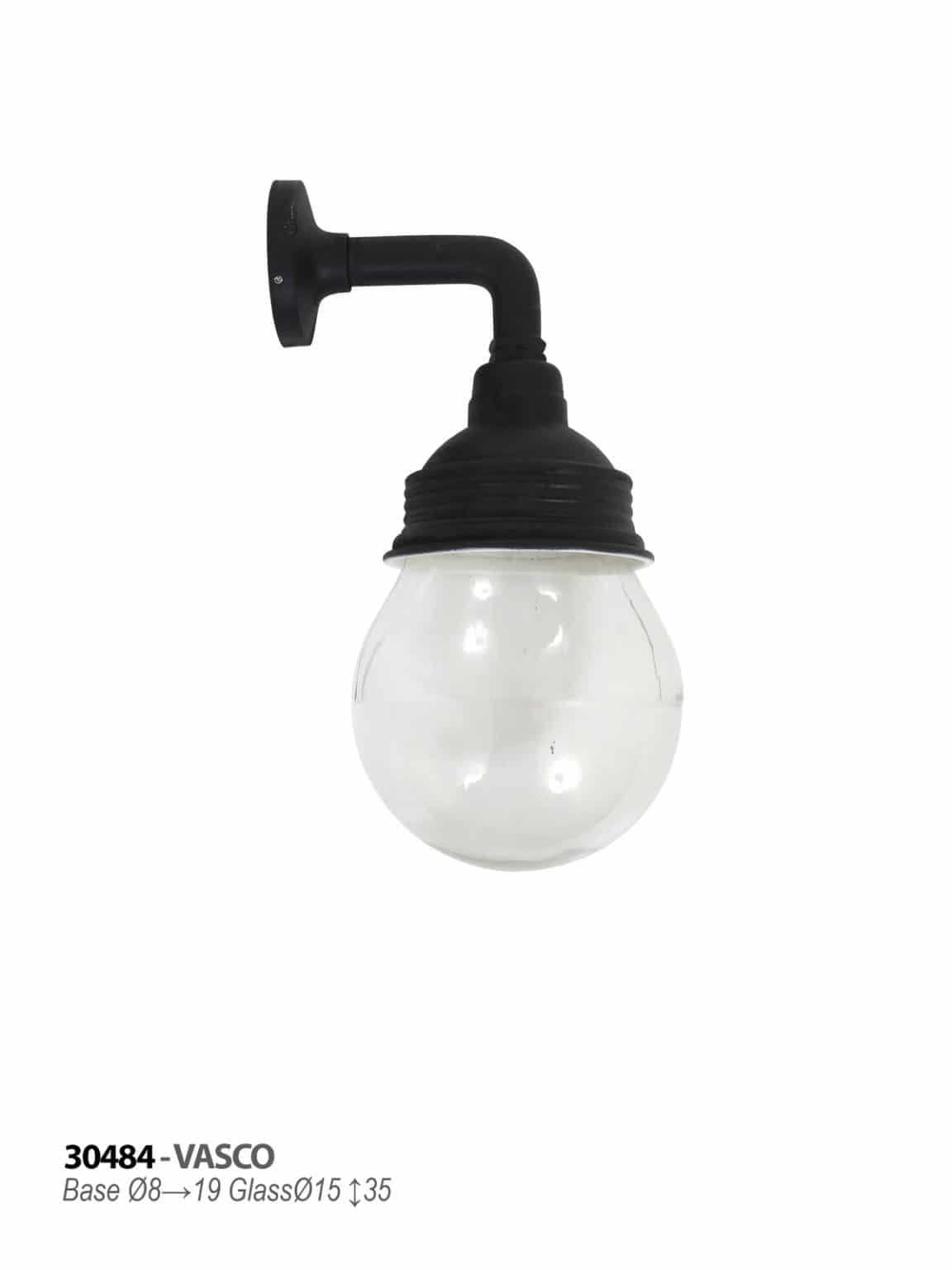 Vaco buitenlamp zwart bol tuinextra