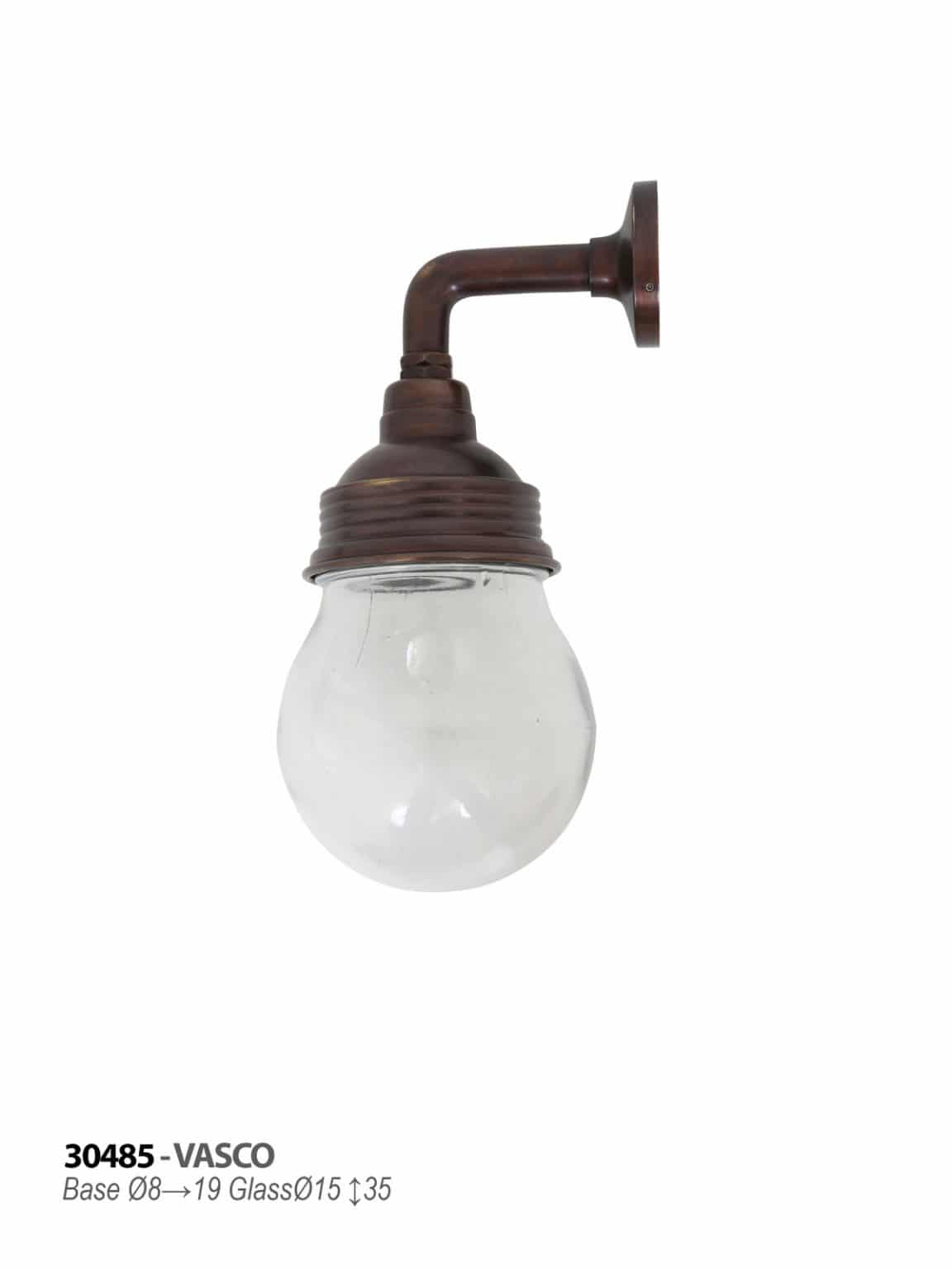 Vaco buitenlamp zilver messing bol tuinextra