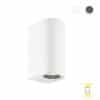 Tilos B4 rond buitenlamp tuinextra up-downlight wandlamp wit GU10