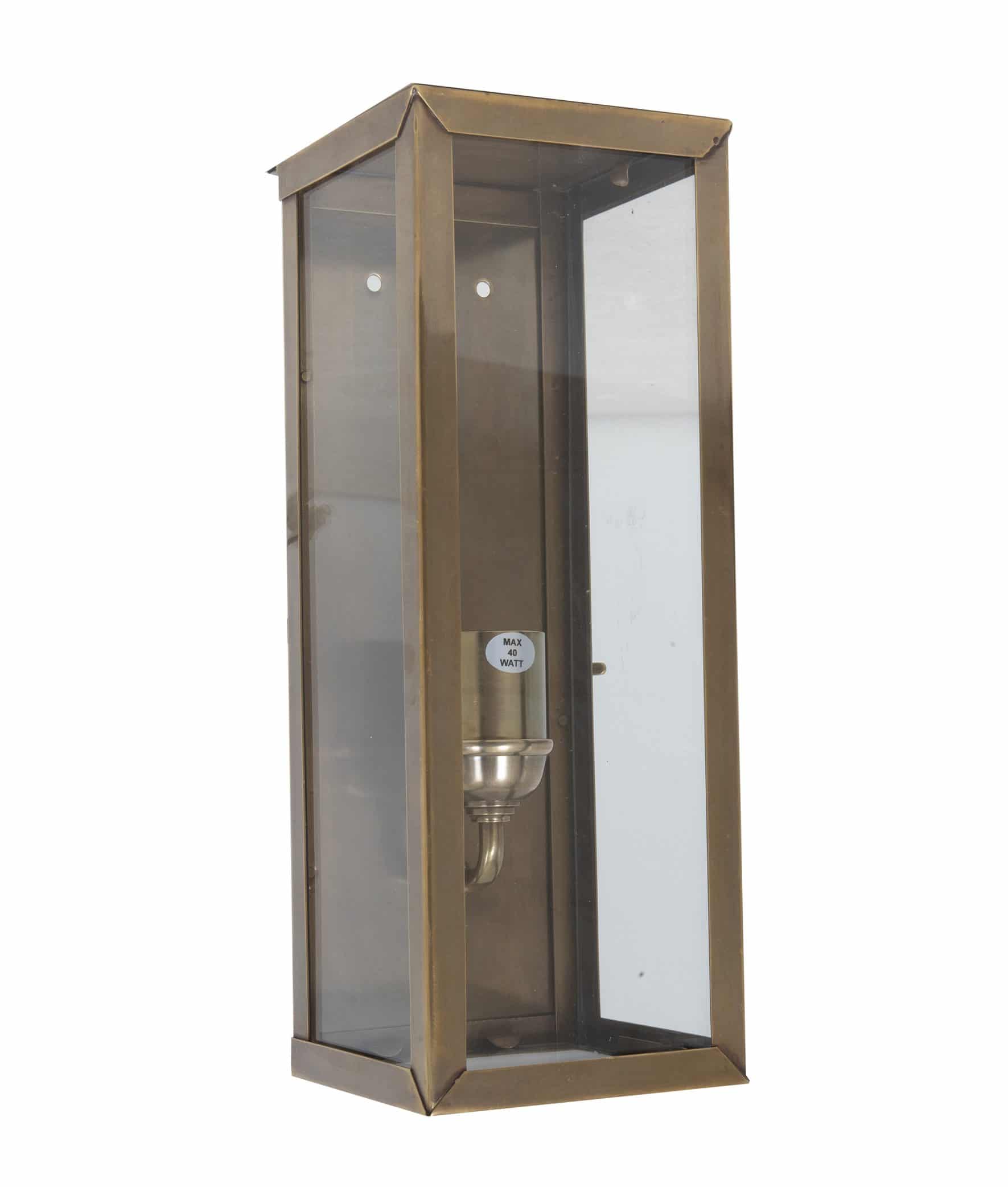 Belfort antqiue brons buitenlamp vierkant tuinextra