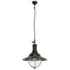 Plafondlamp aan ketting buitenlamp Cosair hang zwart E27