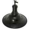 Plafondlamp aan ketting buitenlamp Cosair hang zwart E27