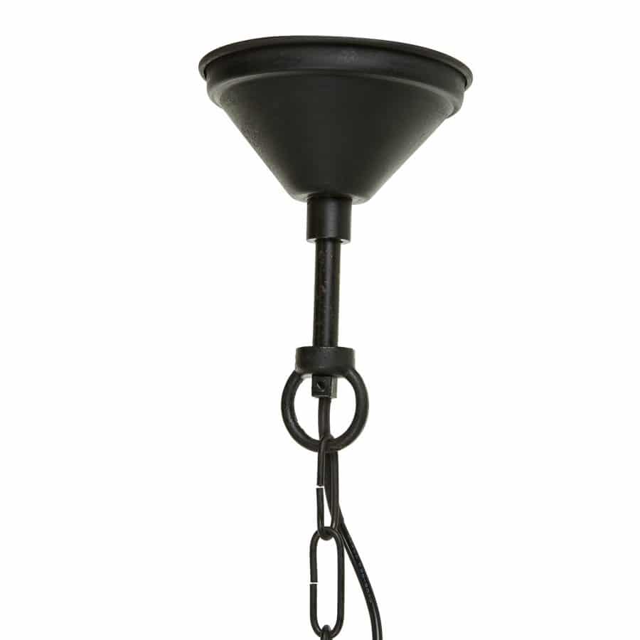 Plafondlamp aan ketting buitenlamp Cosair hang zwart E27