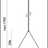 Il Fanale Cone plafondlamp 286.13.OOB TuinExtra buitenverlichting hanglamp