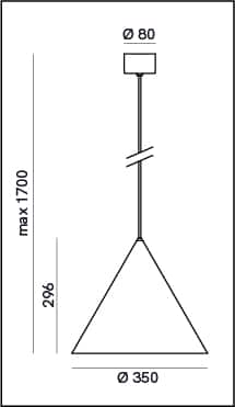 Il Fanale Cone plafondlamp 286.13.OOB TuinExtra buitenverlichting hanglamp