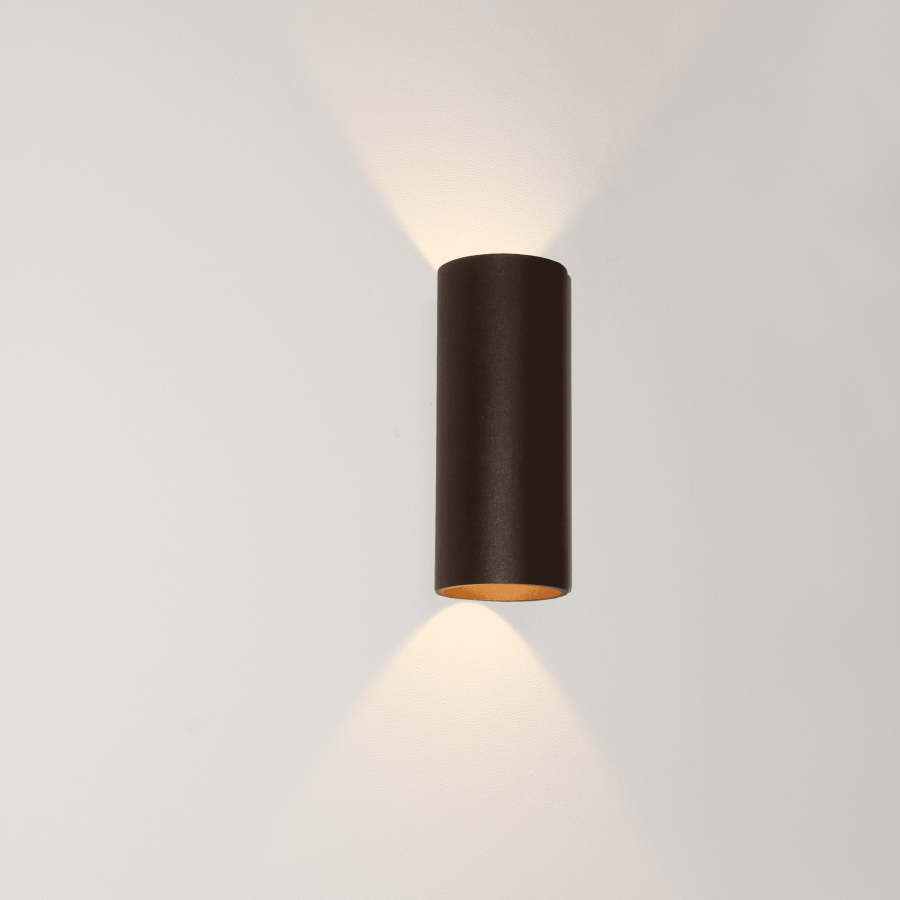 Brody 2 bruin wandlamp buitenlamp up-downlight artdelight tuinextra
