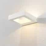 Buitenlamp artdelight carre wit tuinextra wandlamp led