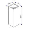 Buitenlamp Vegas klein 150 wandlamp up-down artdelight tuinextra